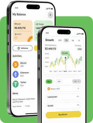 Ledger Bryn trading platform with live market data